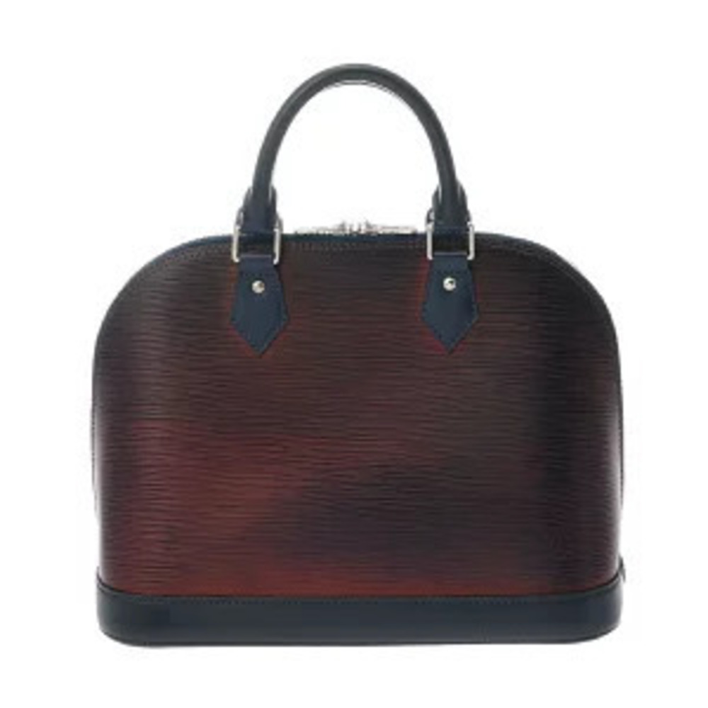 Louis Vuitton Epi Alma Indigo Blue Leather Handbag